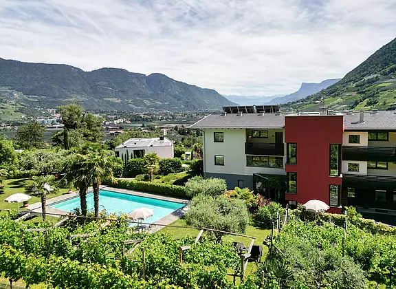 Panoramablick Algund bei Meran