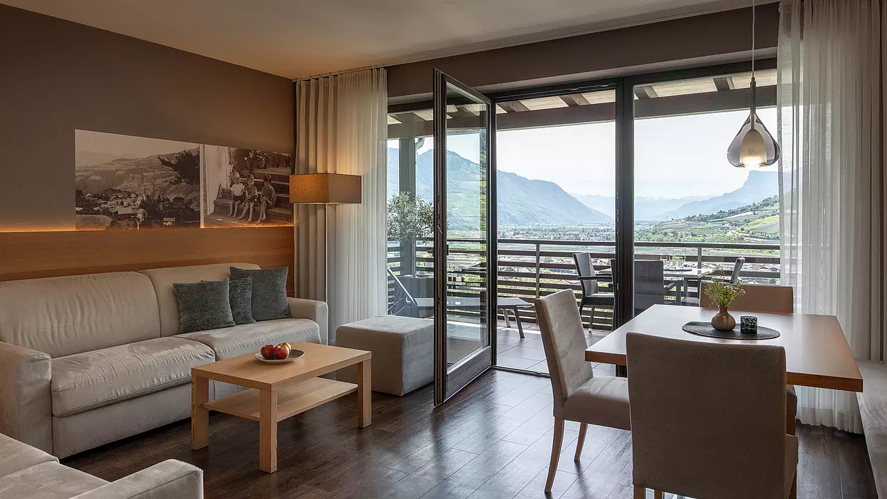Design-Apartments mit Panoramablick in Algund bei Meran